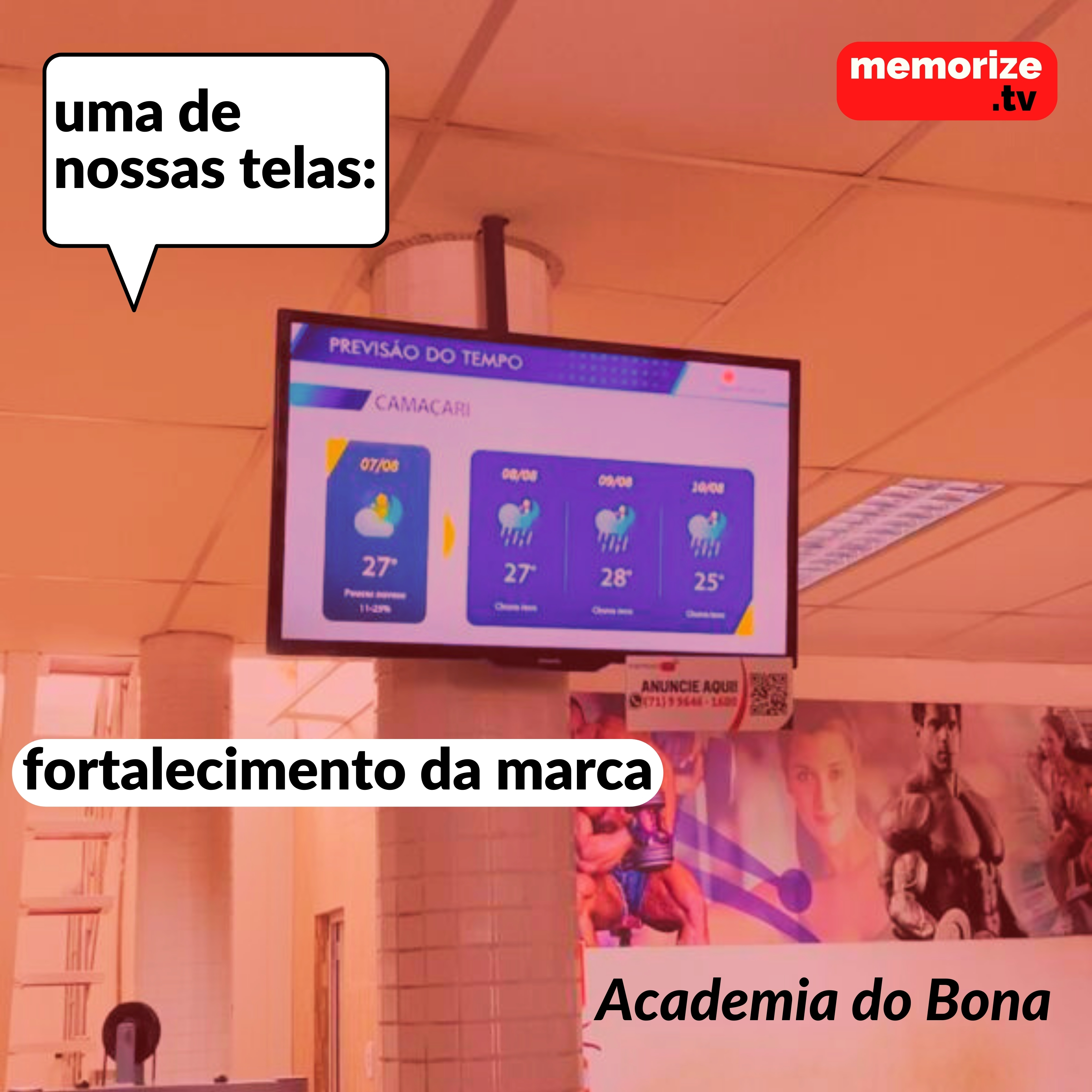 Tela na Academia do Bona — Camaçari